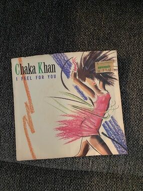 45 RPM Chaka Khan "I Feel For You" Vintage Album Cover Art
